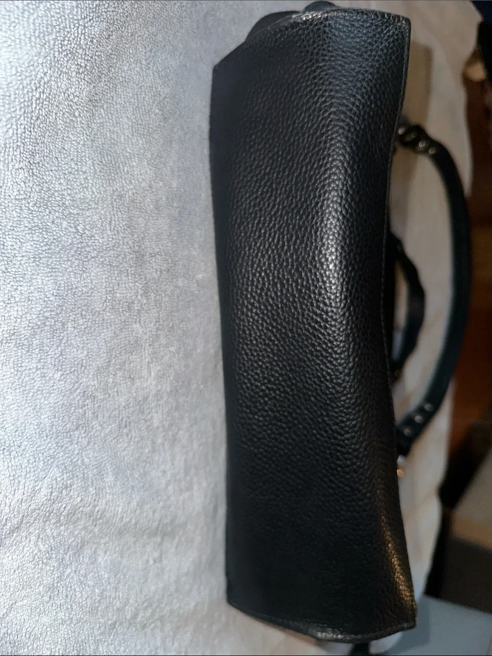 Rebecca Minkoff Keith Suede and Leather Medium Satchel in Black‎